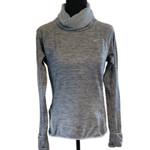 Nike Women's Heathered Gray Turtleneck Sweater